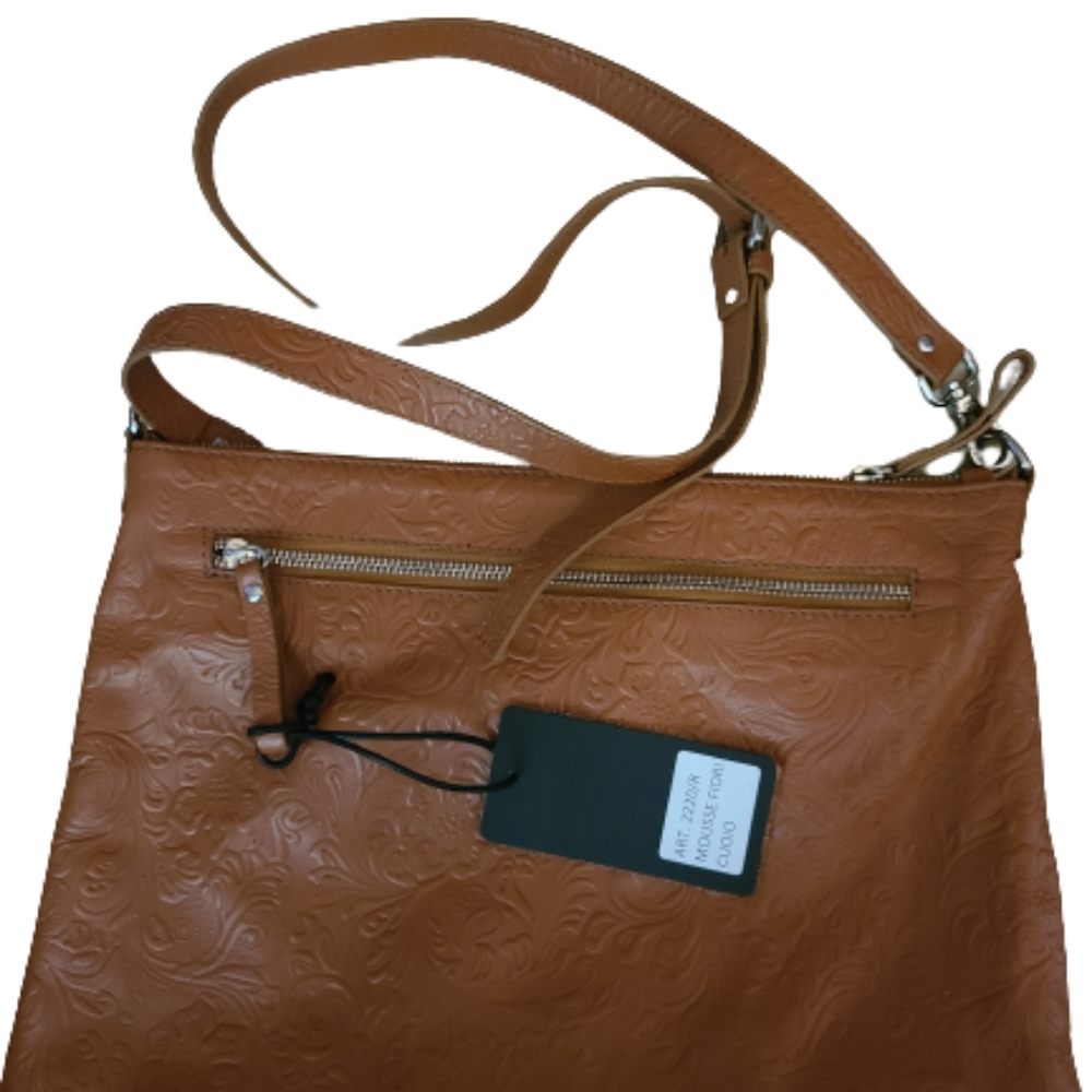 *NWT Antonio Cristiano, Leather Embossed Crossbody - Picture 2 of 4